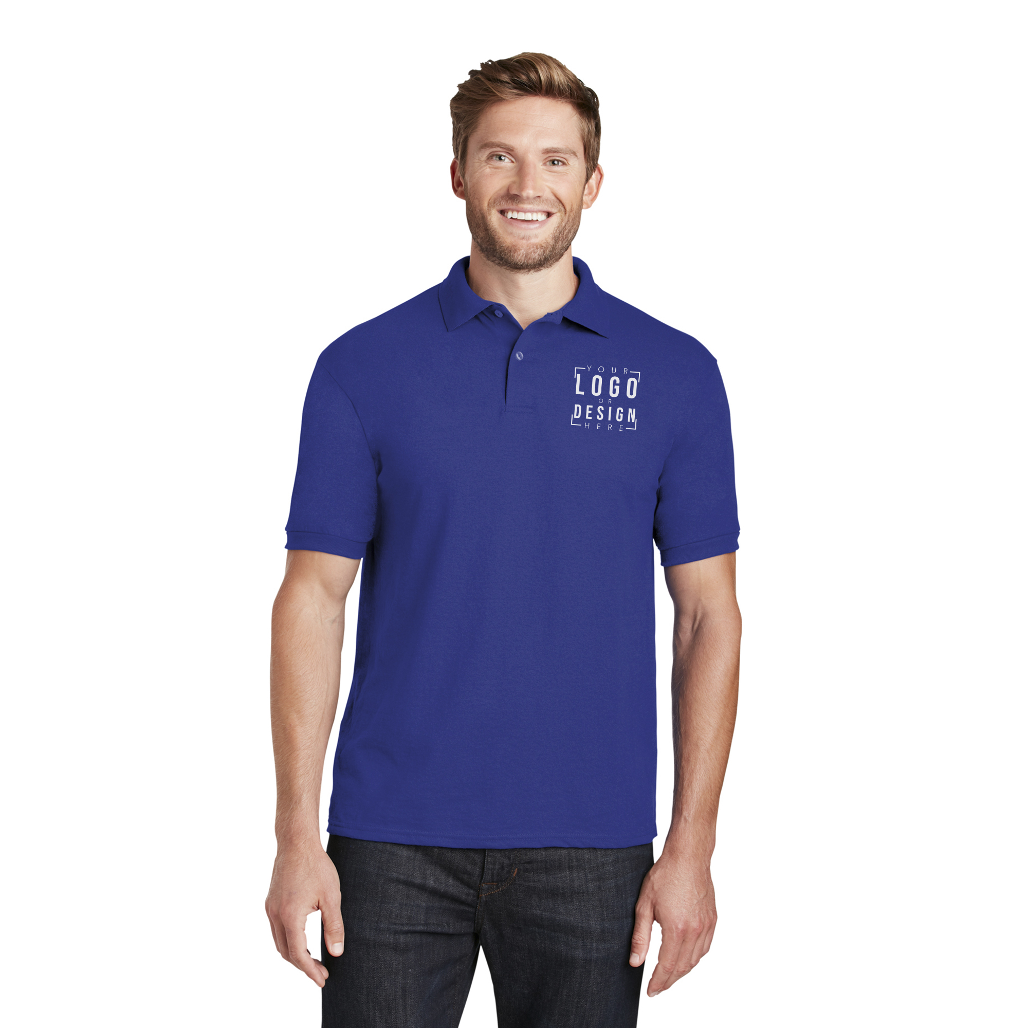 Hanes EcoSmart - 5.2-Ounce Jersey Knit Sport Shirt Hanes EcoSmart - 5.2-Ounce Jersey Knit Sport Shirt