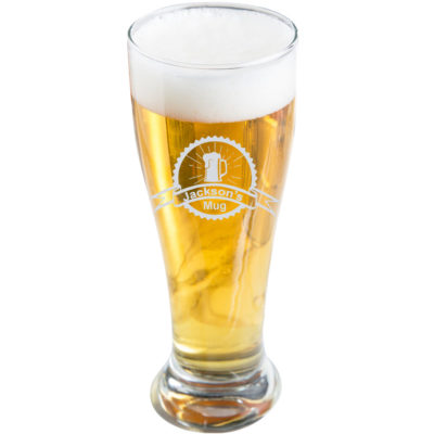 Stamp Personalized Pilsner Glass