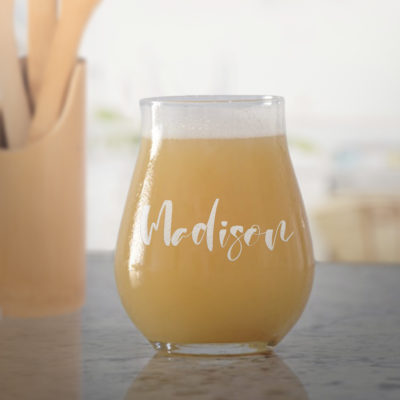 Personalized 13 oz. Stemless Tulip Glass