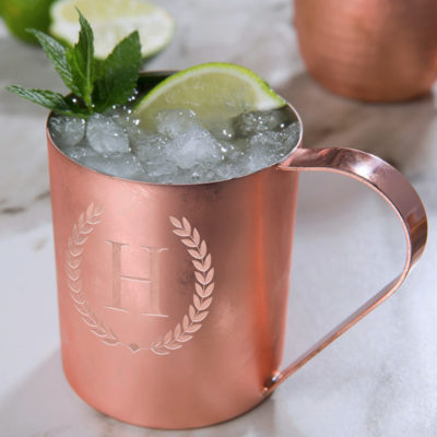 Personalized Horace 14oz. Copper Moscow Mule Mug