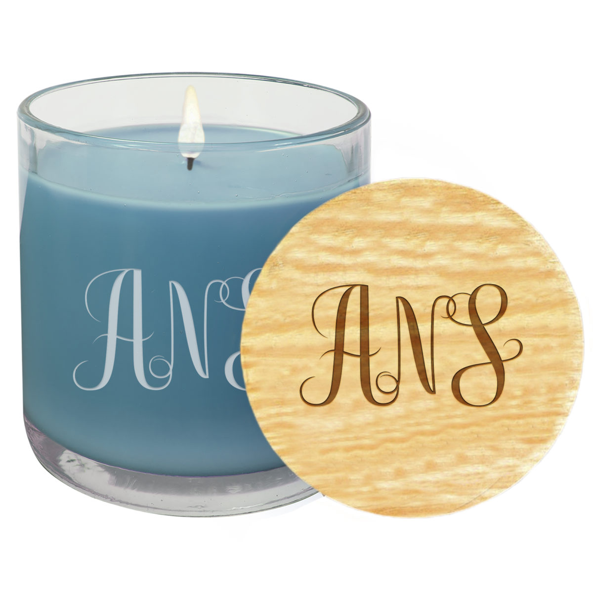 Personalized 14 oz. Jar Scented Candle with Wood Lid - Image 6