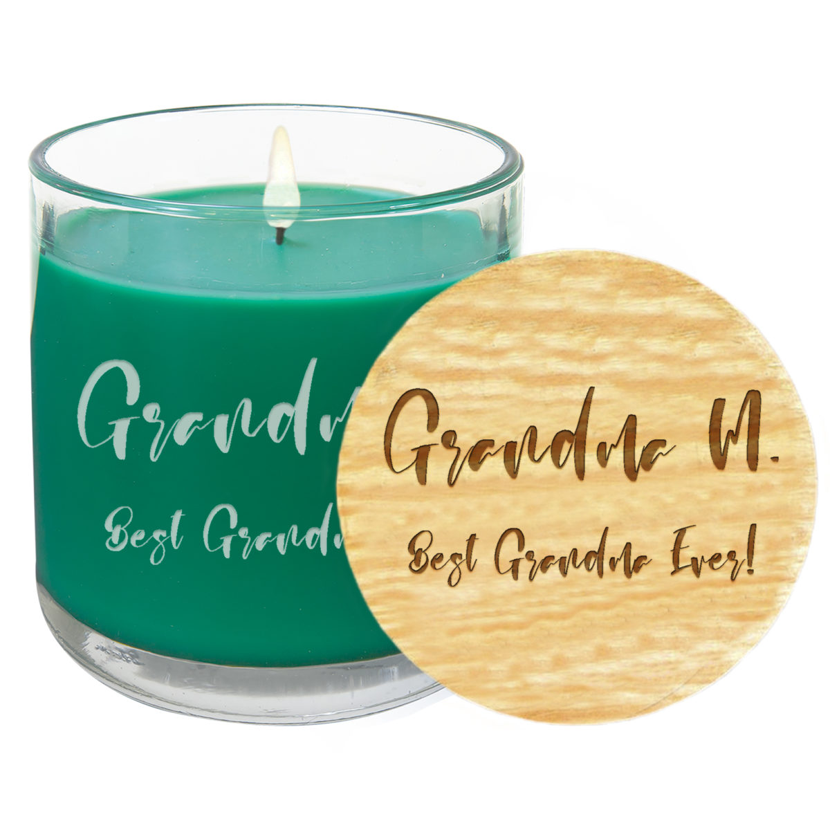 Personalized 14 oz. Jar Scented Candle with Wood Lid - Image 5