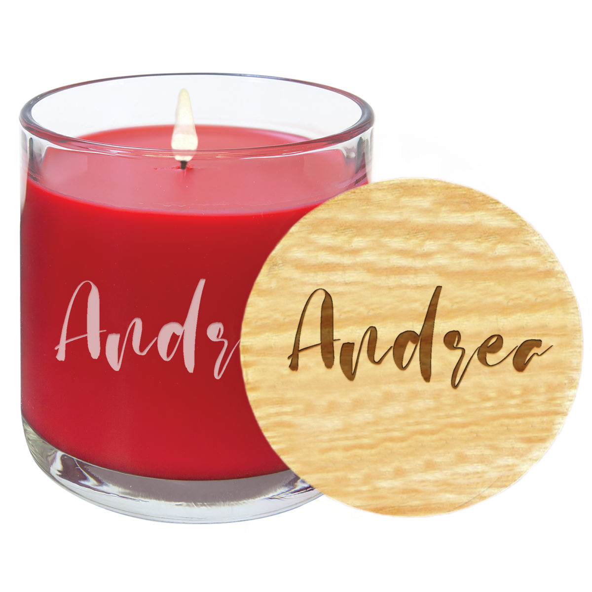 Personalized 14 oz. Jar Scented Candle with Wood Lid - Image 4