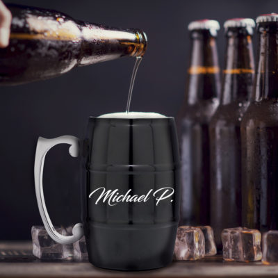 Personalized 17 oz Stainless Steel Barrel Mug