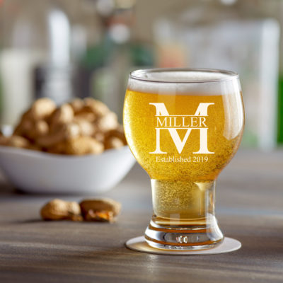Personalized Craft Beer Glass - Miller Design