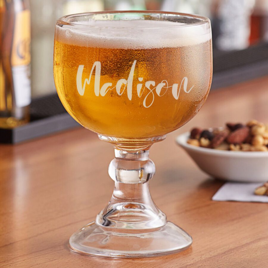 Personalized 18oz. Schooner Beer Glass