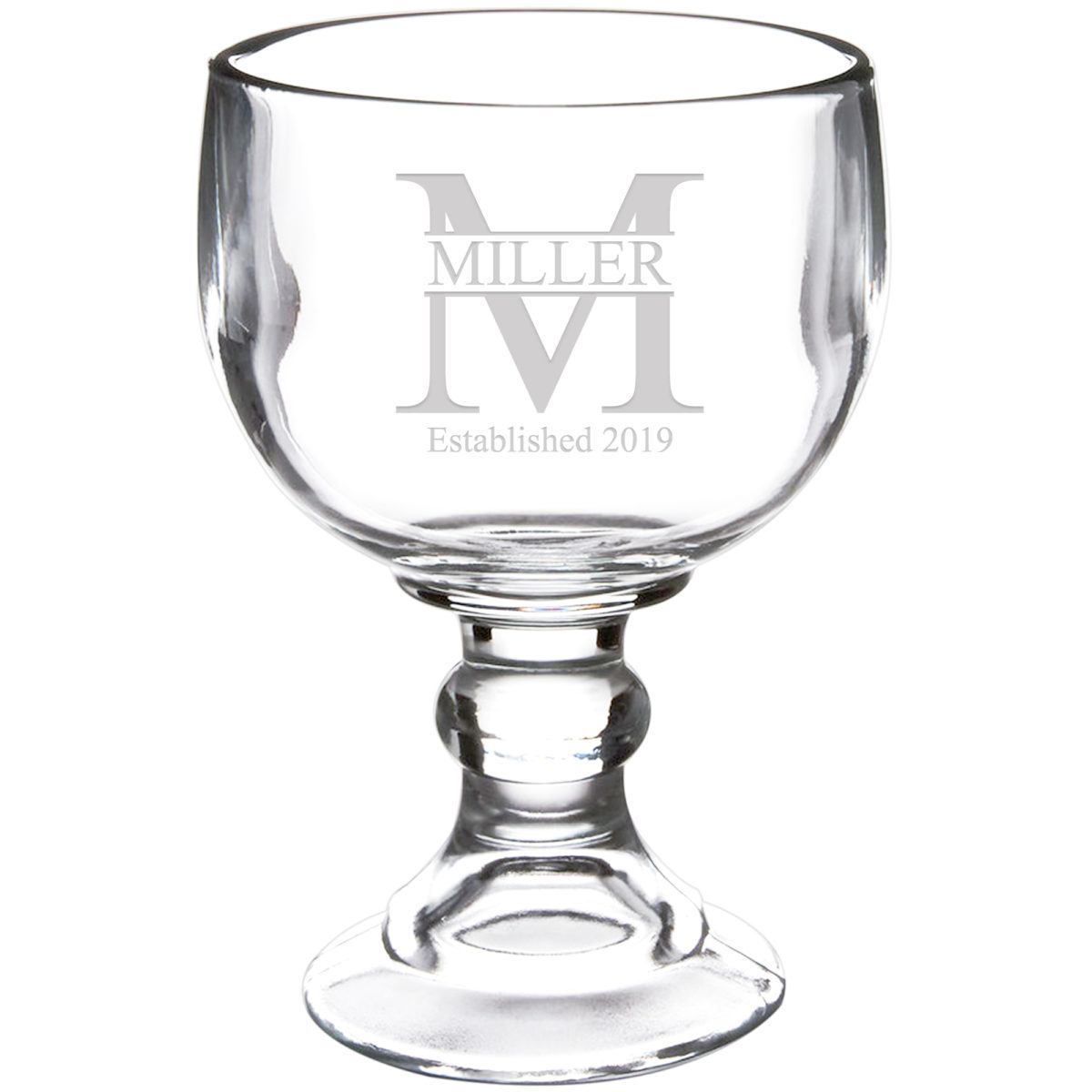 Personalized Monogram 18oz. Schooner Beer Glass - Image 5