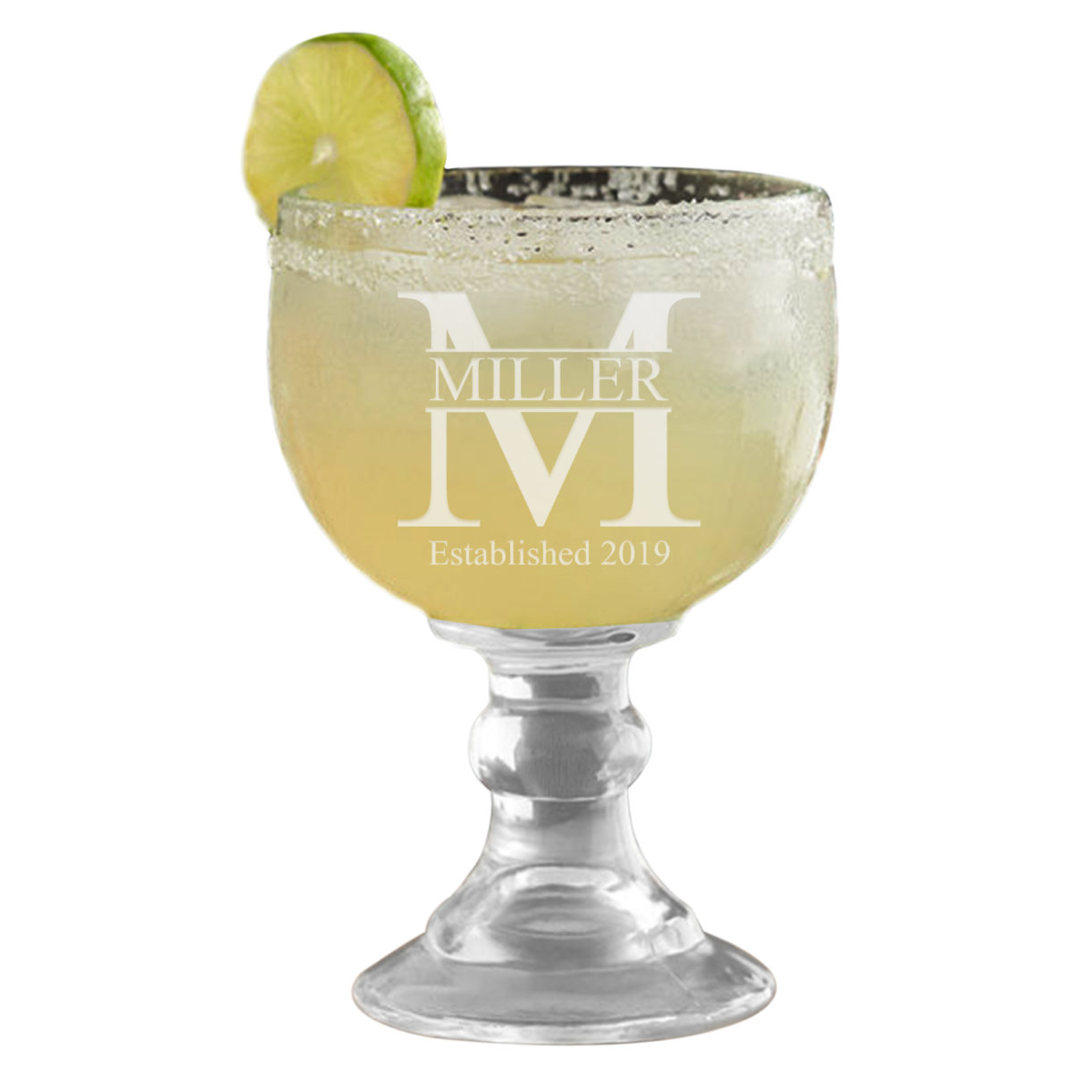 Personalized Monogram 18oz. Schooner Beer Glass - Image 4