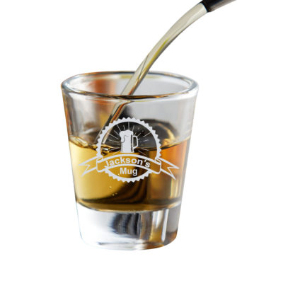 Stamp Personalized Whiskey Shot Glass | Set of 4