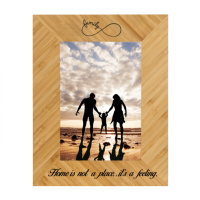 Personalized Infinity Bamboo Picture Frame