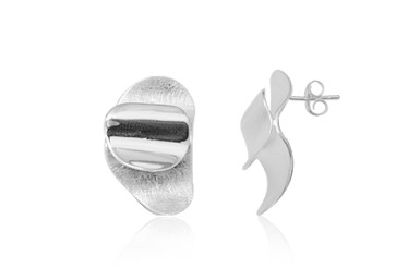 Silver Earrings-Modern