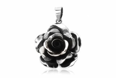 Silver Pendant-Rose