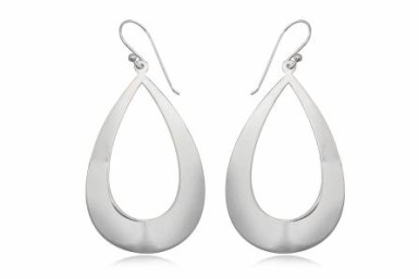 Silver Earrings-Semi