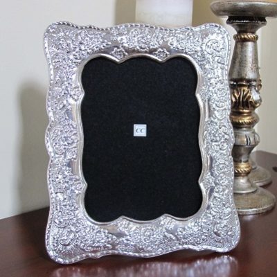 Spring Sterling Silver Picture Frame