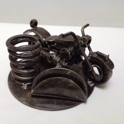 Motorcycle Business Card and Pen Keeper