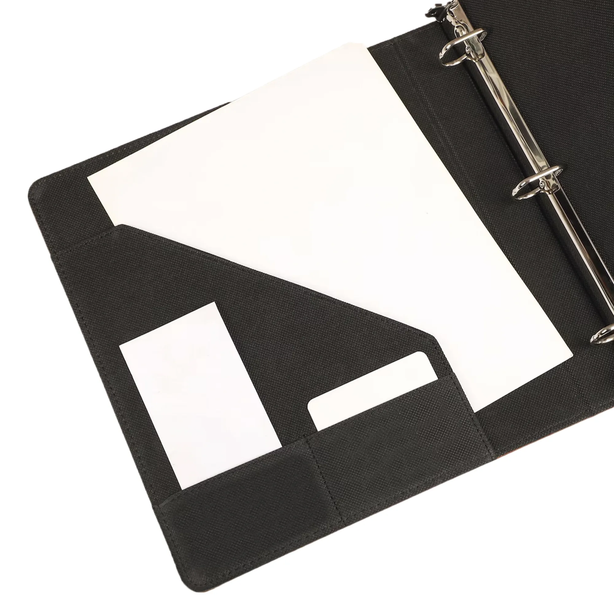 Personalized Laurel Leatherette Binder - Image 4