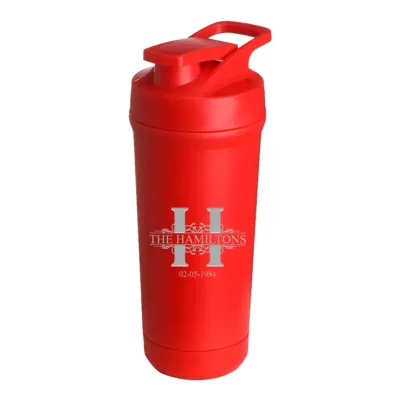 Personalized Royal Monogram 27 oz. Stainless Steel Protein Shaker