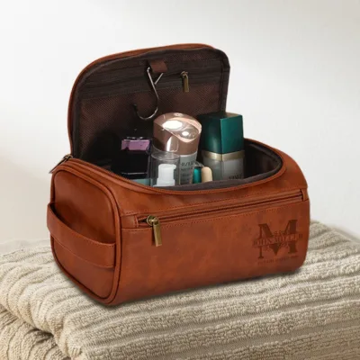 Personalized Royal Monogram Travel Toiletry Bag