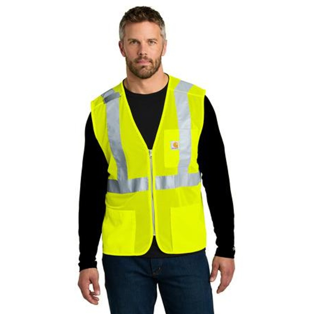Carhartt® ANSI Class 2 Mesh Zip-Front Vest Carhartt® ANSI Class 2 Mesh Zip-Front Vest