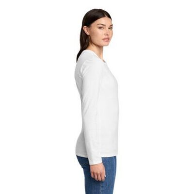 District® Women’s Perfect Blend® CVC Long Sleeve Tee — Primary