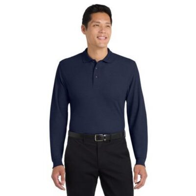 Port Authority Silk Touch Long Sleeve Polo — Primary