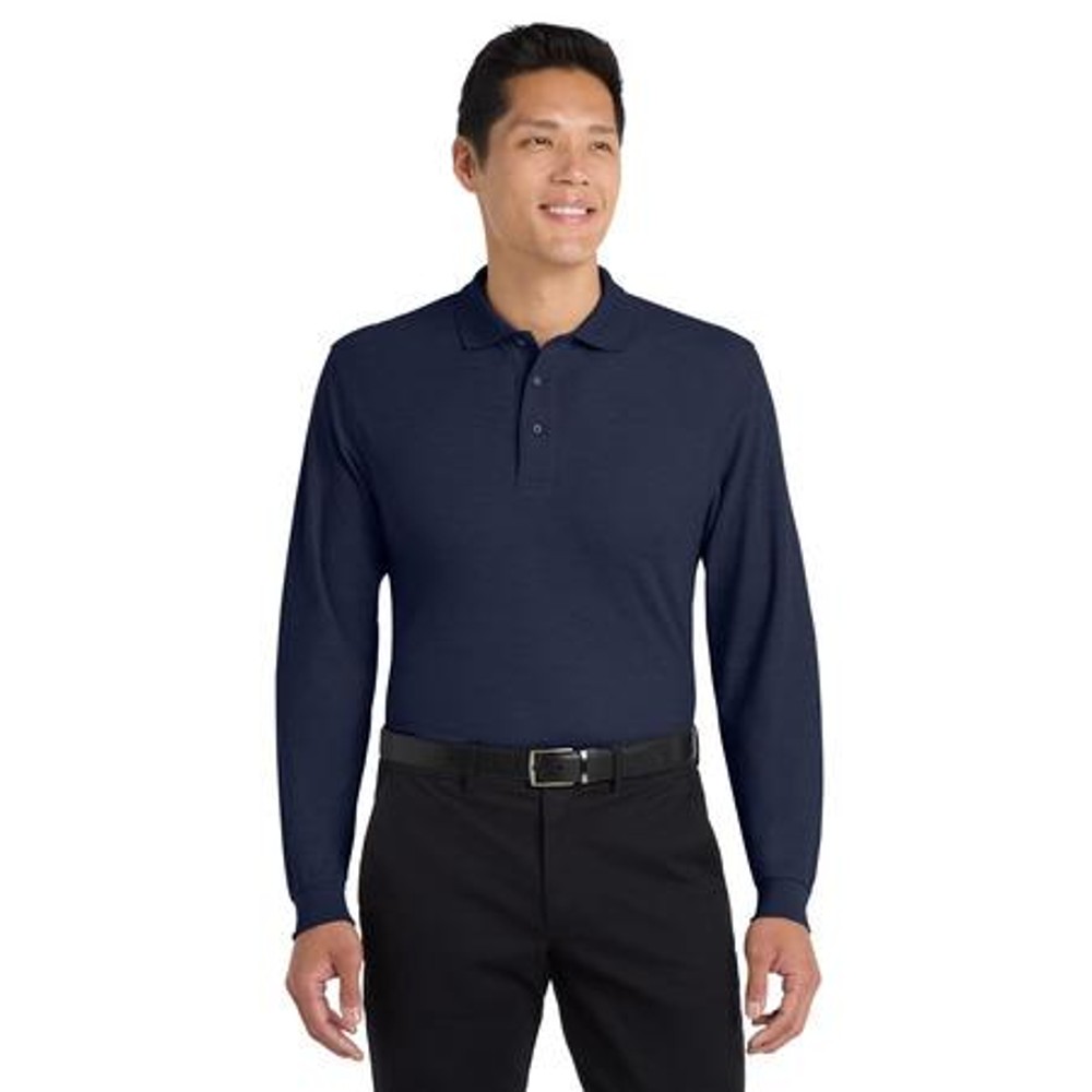 Port Authority Silk Touch Long Sleeve Polo Port Authority Silk Touch Long Sleeve Polo