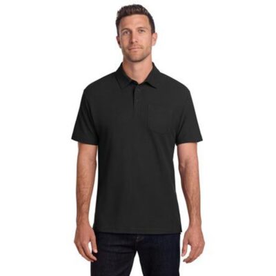 Port Authority® C-FREE ® Cotton Blend Pique Pocket Polo — Primary