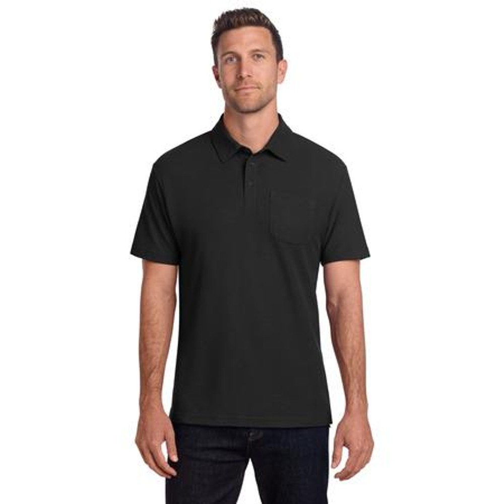 Port Authority® C-FREE ® Cotton Blend Pique Pocket Polo Port Authority® C-FREE ® Cotton Blend Pique Pocket Polo
