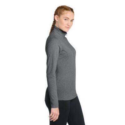 Sport-Tek Ladies PosiCharge Tri-Blend Wicking 1/4-Zip Pullover — Primary