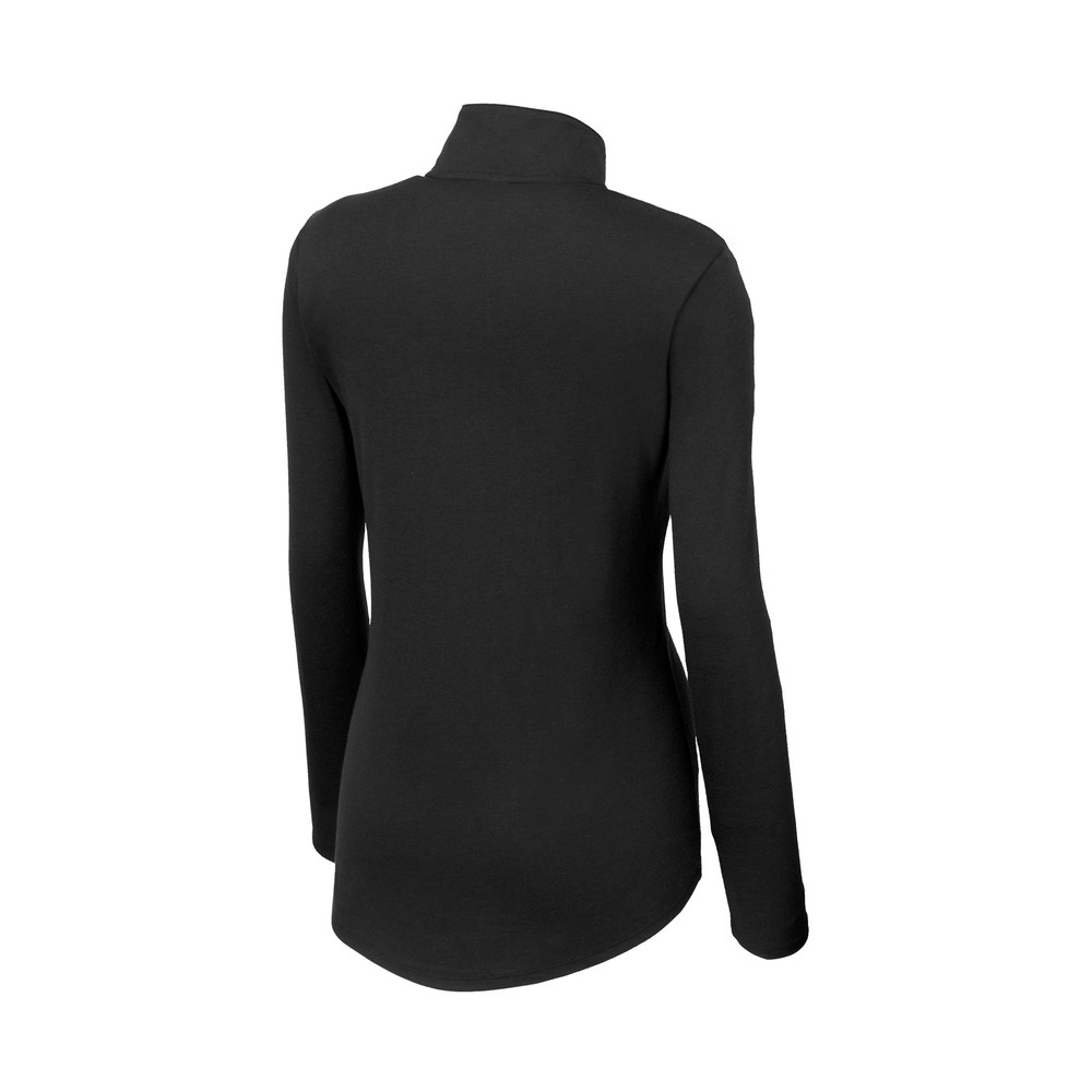 Sport-Tek Ladies PosiCharge Tri-Blend Wicking 1/4-Zip Pullover — Rear