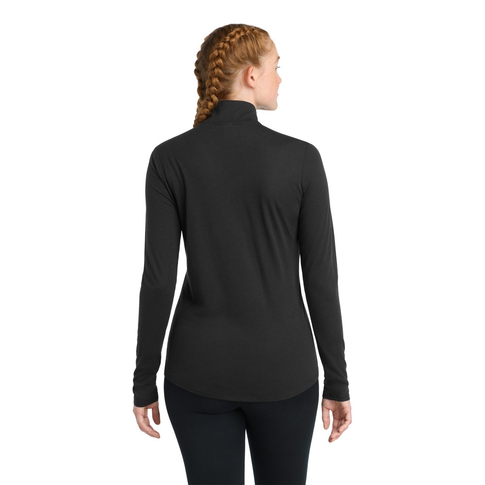 Sport-Tek Ladies PosiCharge Tri-Blend Wicking 1/4-Zip Pullover — Custom