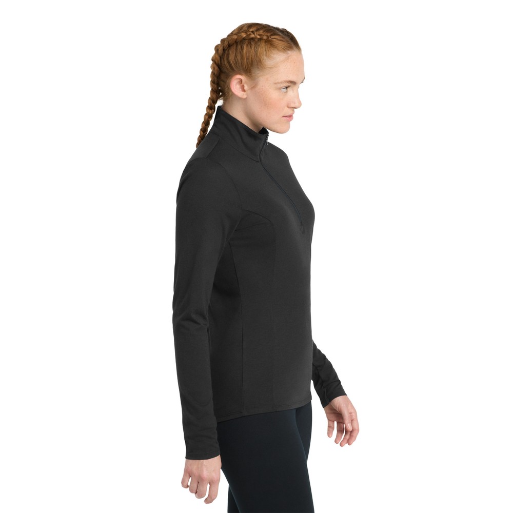 Sport-Tek Ladies PosiCharge Tri-Blend Wicking 1/4-Zip Pullover — Custom