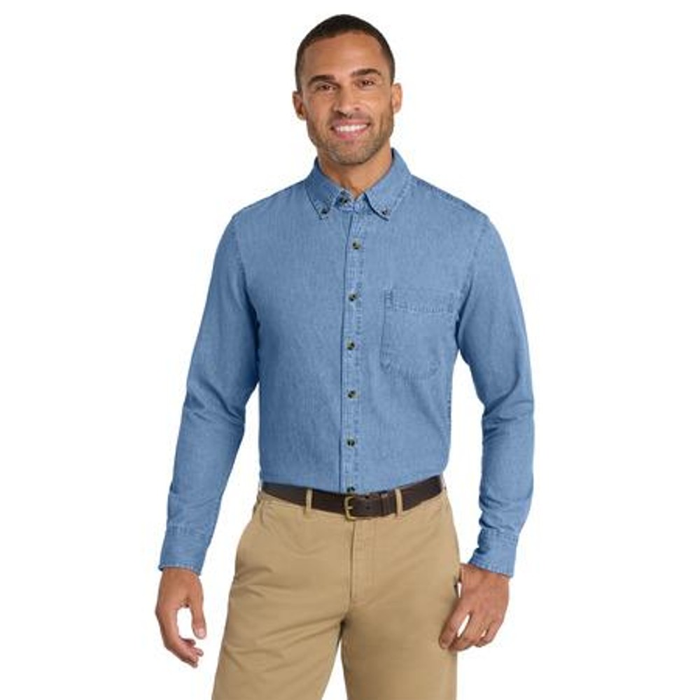 Port & Company - Long Sleeve Value Denim Shirt. Port & Company - Long Sleeve Value Denim Shirt.