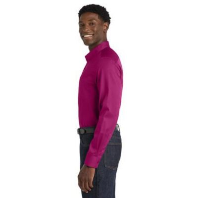 Port Authority Long Sleeve SuperPro React Twill Shirt — Primary