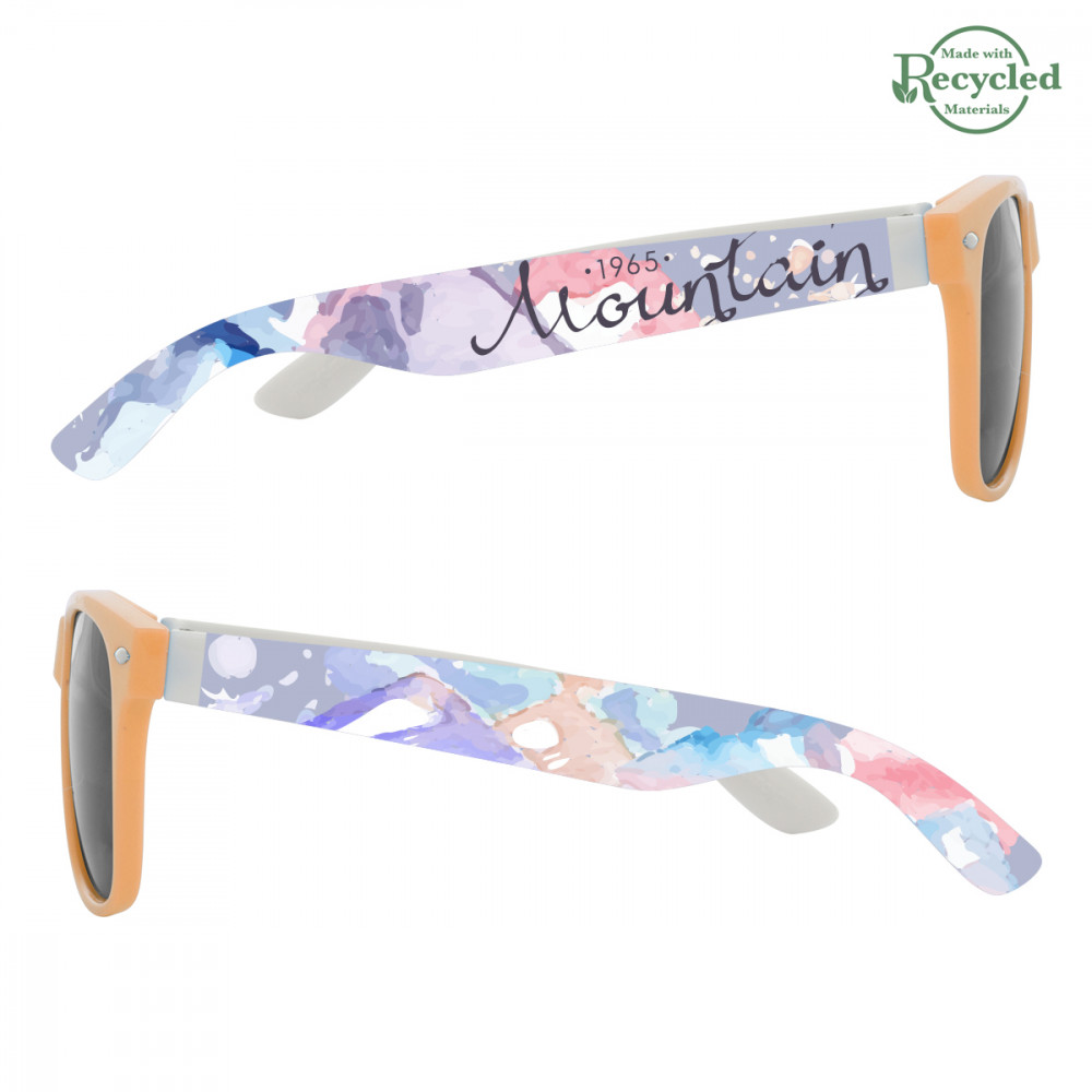 Full Color Colorblock Malibu Sunglasses Full Color Colorblock Malibu Sunglasses