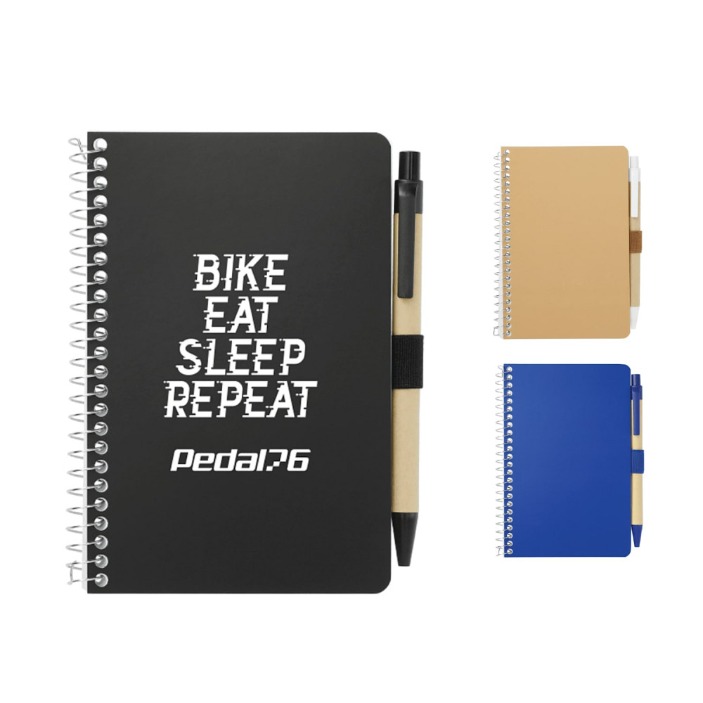 FSC® Mix 4" x 6" Pocket Spiral Notebook with Pen