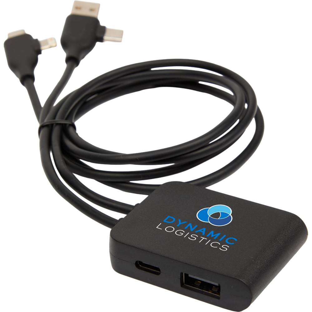 5-IN-1 Charging Cable with USB-A/C Hub