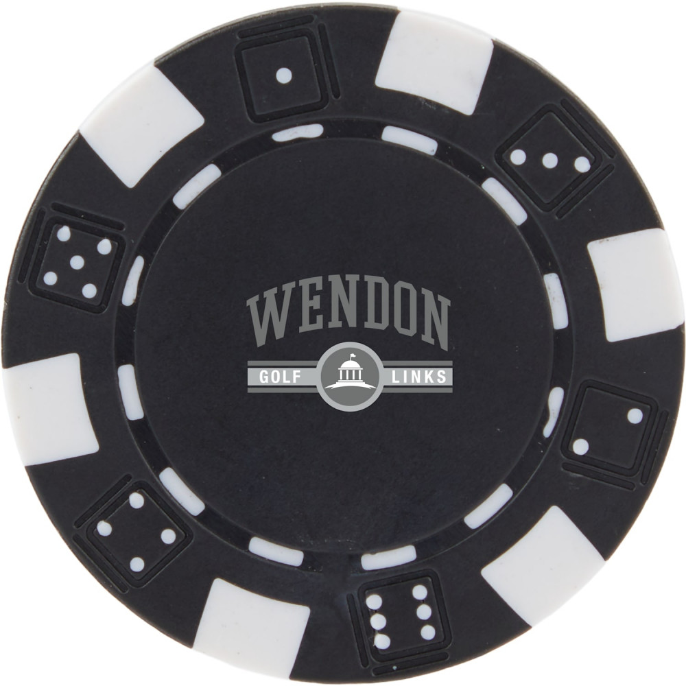 Recycled Poker Chip Ball Marker