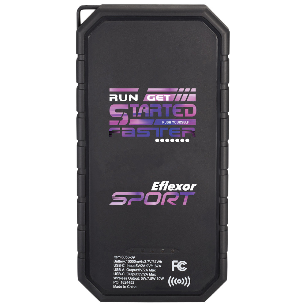 High Sierra® IPX 5 Solar Fast Wireless Power Bank