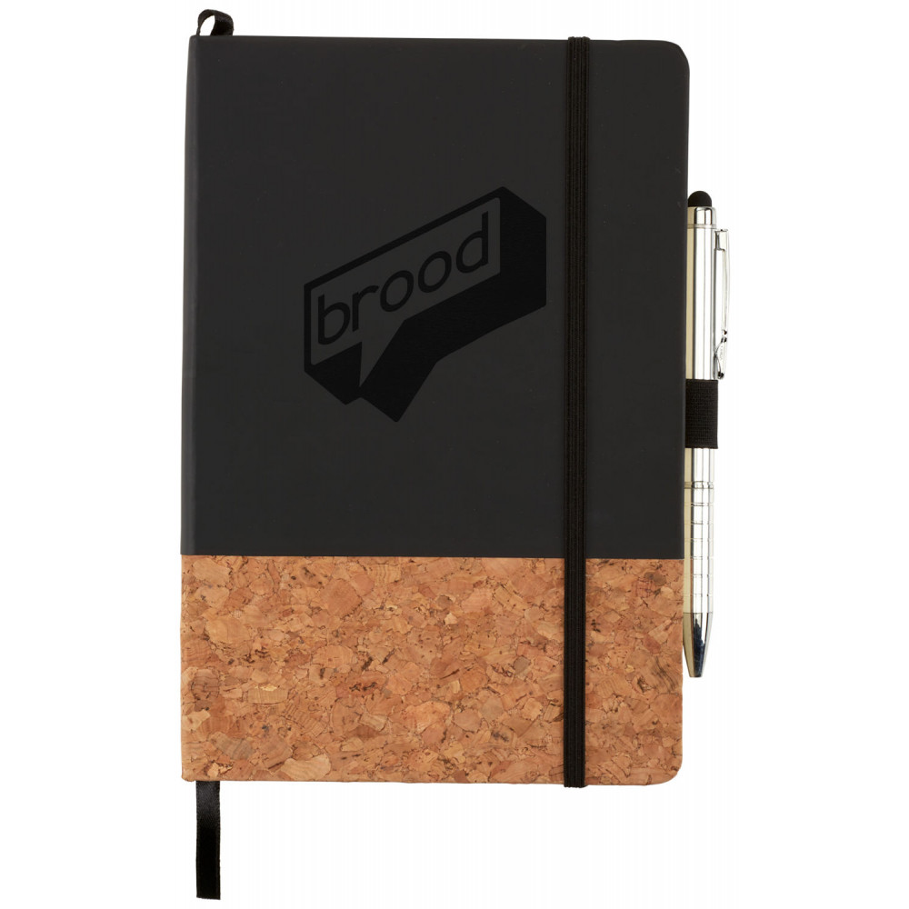 FSC® Mix 5.5" x 8.5" Lucca Cork Hard Bound Journal