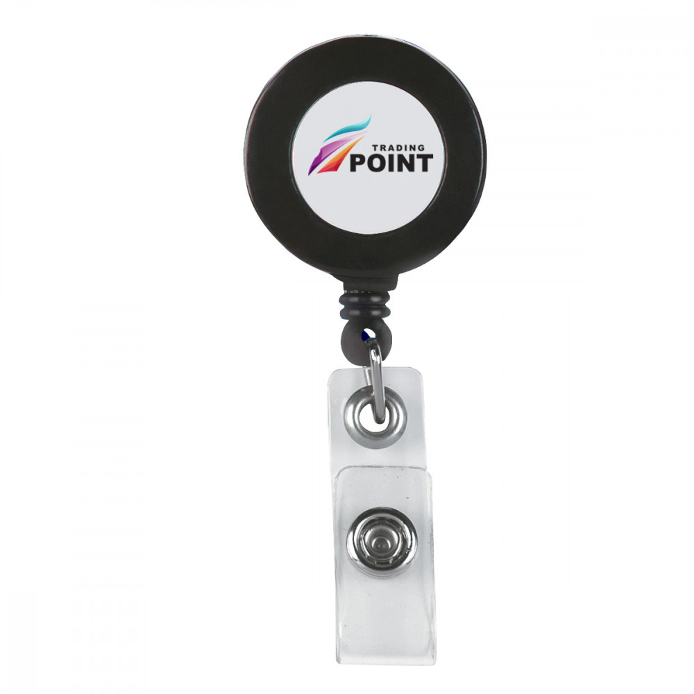 Retractable Badge Holder With Laminated Label