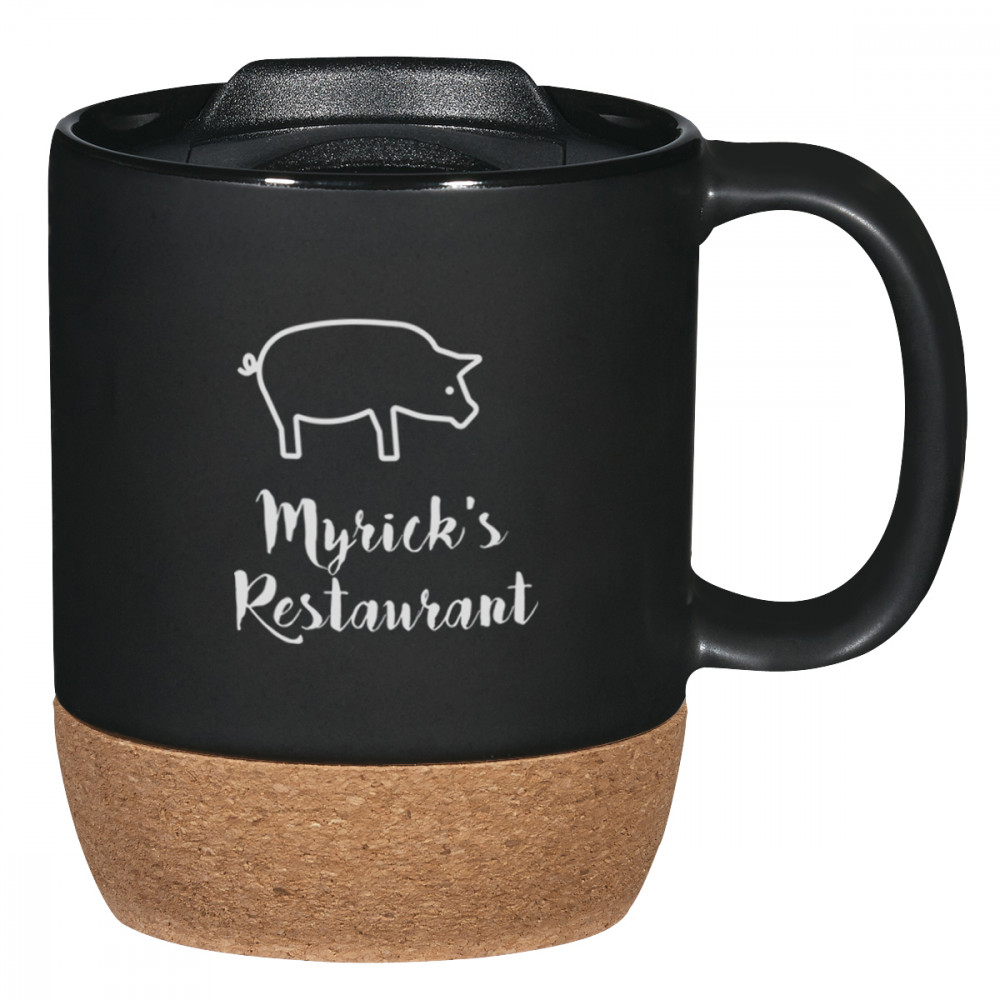 14 Oz. Cork Base Ceramic Mug 14 Oz. Cork Base Ceramic Mug
