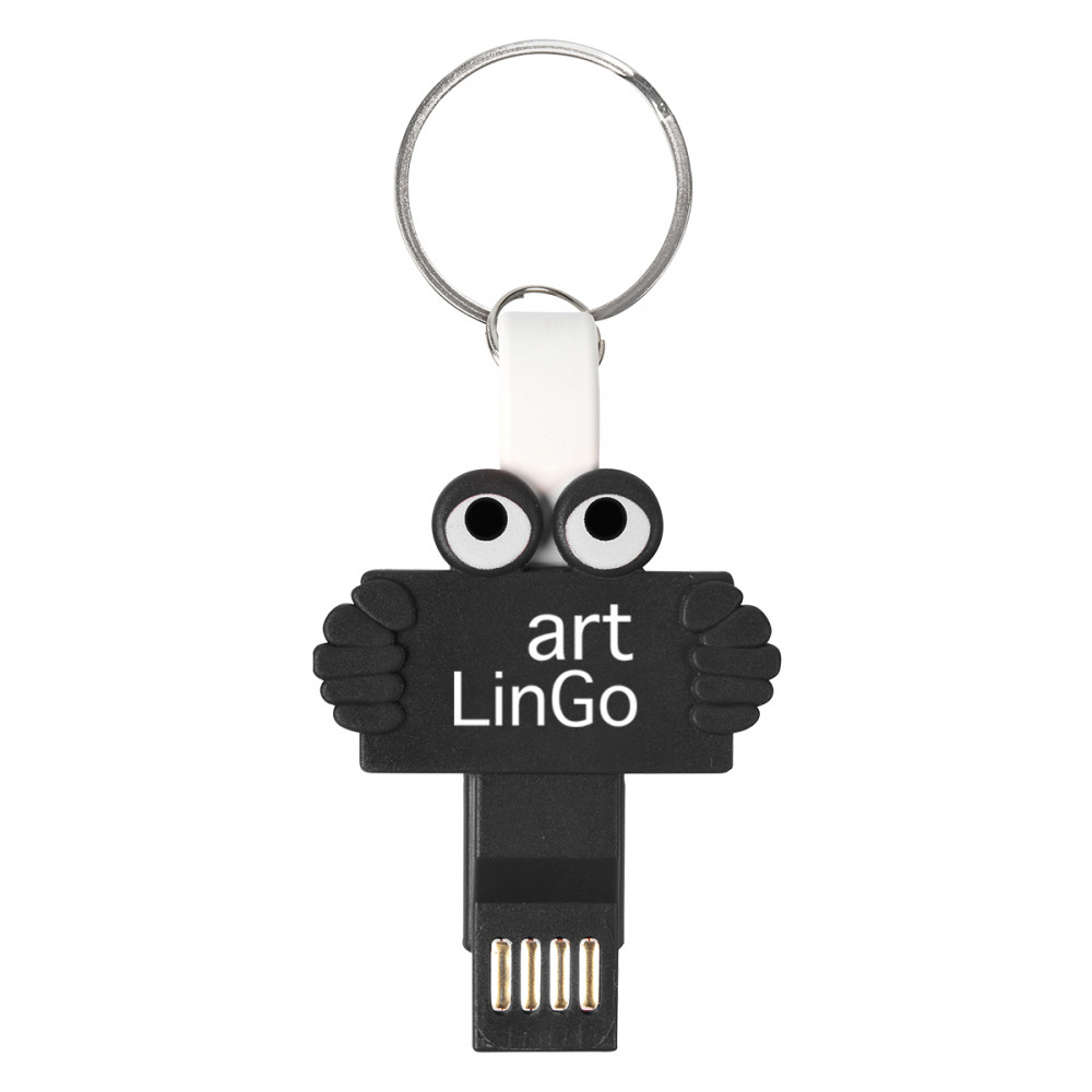 Clipster Buddy 3-In-1 Charging Cable Key Ring Clipster Buddy 3-In-1 Charging Cable Key Ring