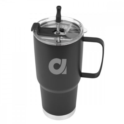 30 Oz. Lisbon Stainless Steel Tumbler With Straw