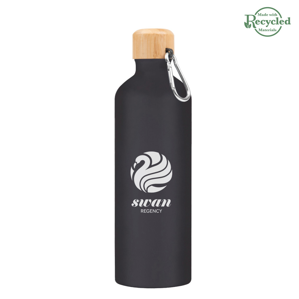 25 Oz. Aluminum Tundra Bike Bottle With Bamboo Lid