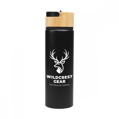 27 Oz. Ellis Recycled Aluminum Bottle With Bamboo Lid