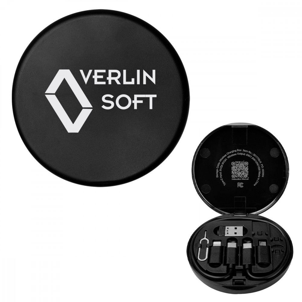 Charging Cord & Adapter Set In Wireless Charging Case