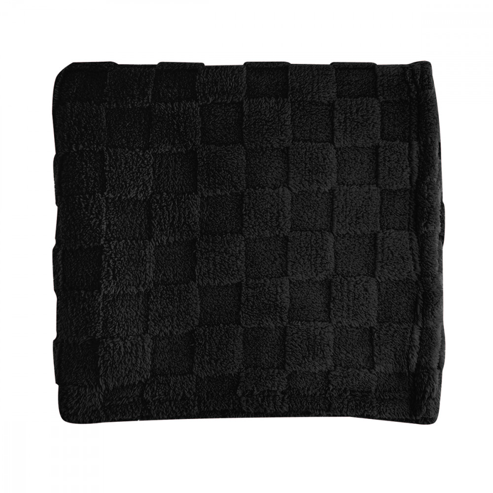 rPET Checkered Sherpa Blanket