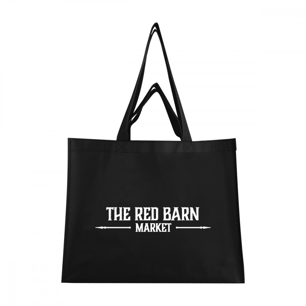 Matte Laminated Recycled Non-Woven Dual Handle Shopper Tote Bag