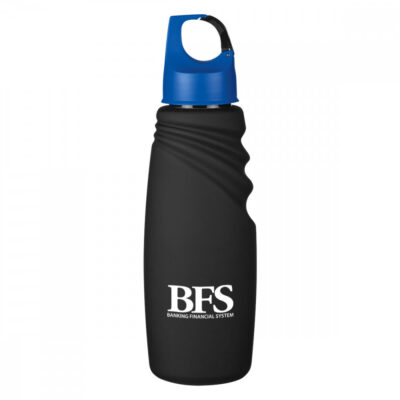 24 Oz. Matte Finish Crest Carabiner Sports Bottle
